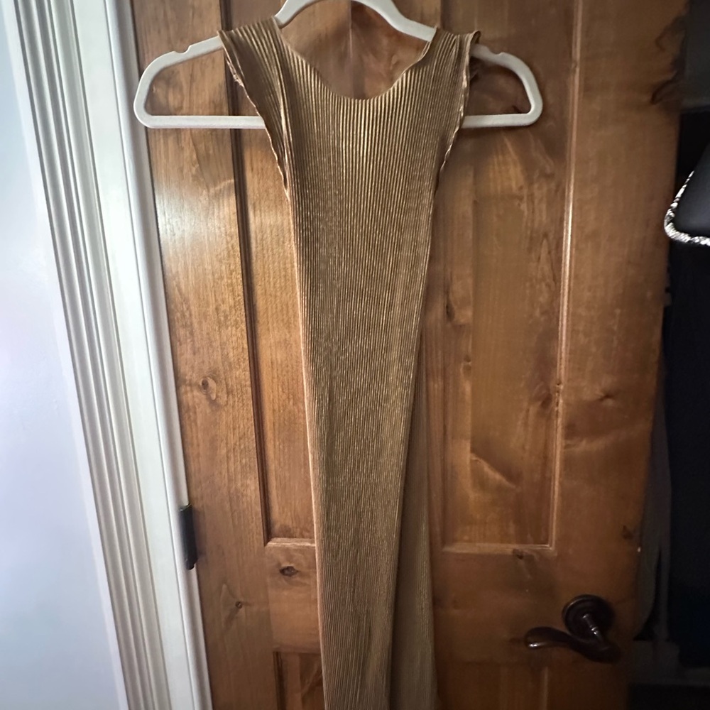 REVOLVE Song of Style Shimmering Gold Top